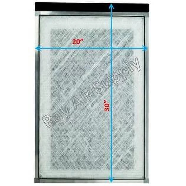 RAYAIR SUPPLY 20x30 Replacement Filter Pads Compatible with Dynamic Air Cleaner 20x30 Refills (3 Pack) WHITE