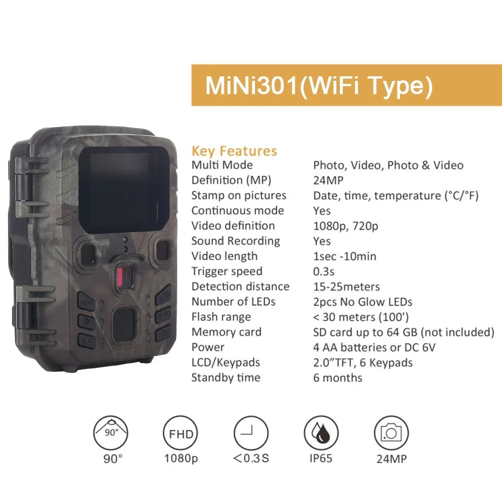 Nebublu Camcorder,0.3S Speed Motion Vision Camera - Observation Camera IP65 Waterproof Speed Camera IP65 Motion 0.3s Speed Waterproof Portable Animal/Plant Vision Motion 0.3s Camera Vision Motion