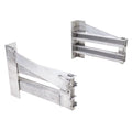 Loading Ramp Storage Brackets for Step Deck Trailers without Knee Braces