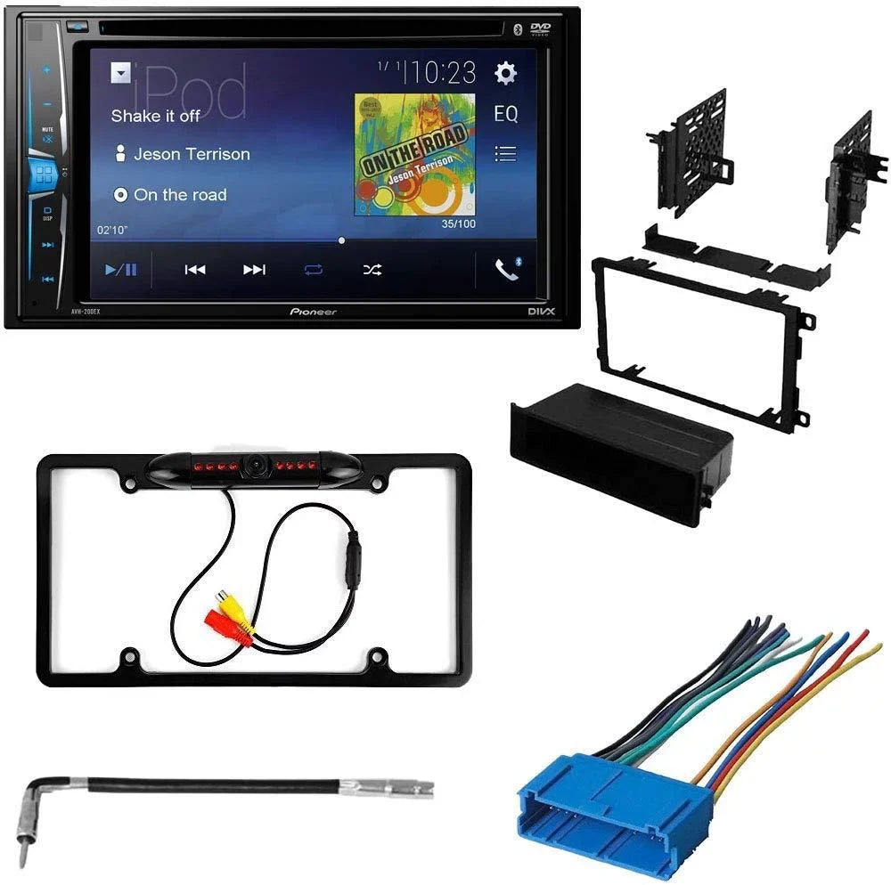 KIT2402 Bundle with Pioneer Multimedia DVD Car Stereo and Installation Kit - for 1996-1999 Oldsmobile LSS / Bluetooth Touchscreen, Backup Camera, Double Din Dash Kit