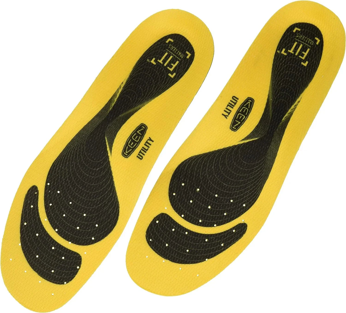 KEEN Utility Mens K-10 Insole Replacement with Heel Pad for Neutral Arch Support in Work Boots Yellow L