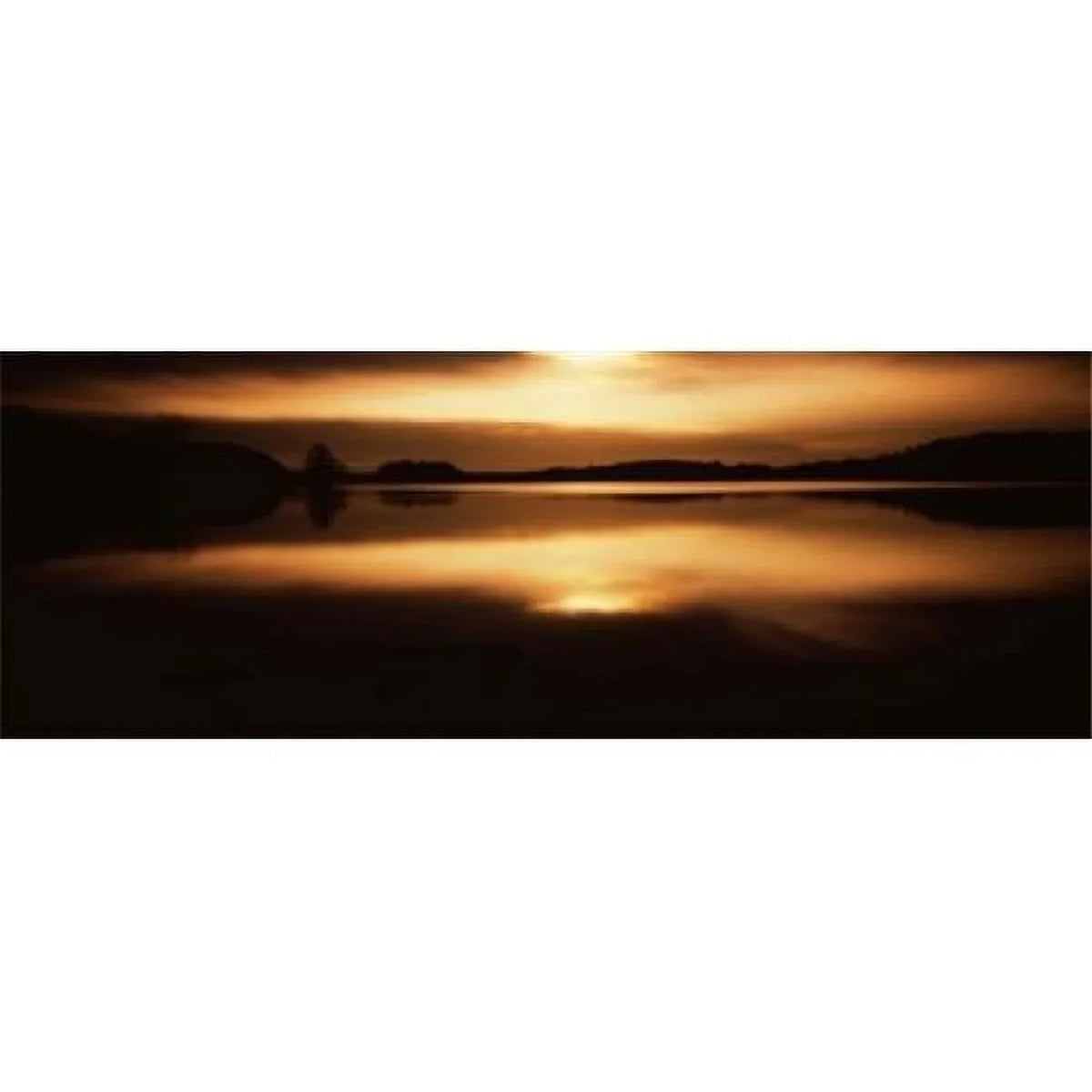 Reflection of clouds in a lake Loch Raven Reservoir Lutherville-Timonium Baltimore County Maryland USA Poster Print by - 36 x 12