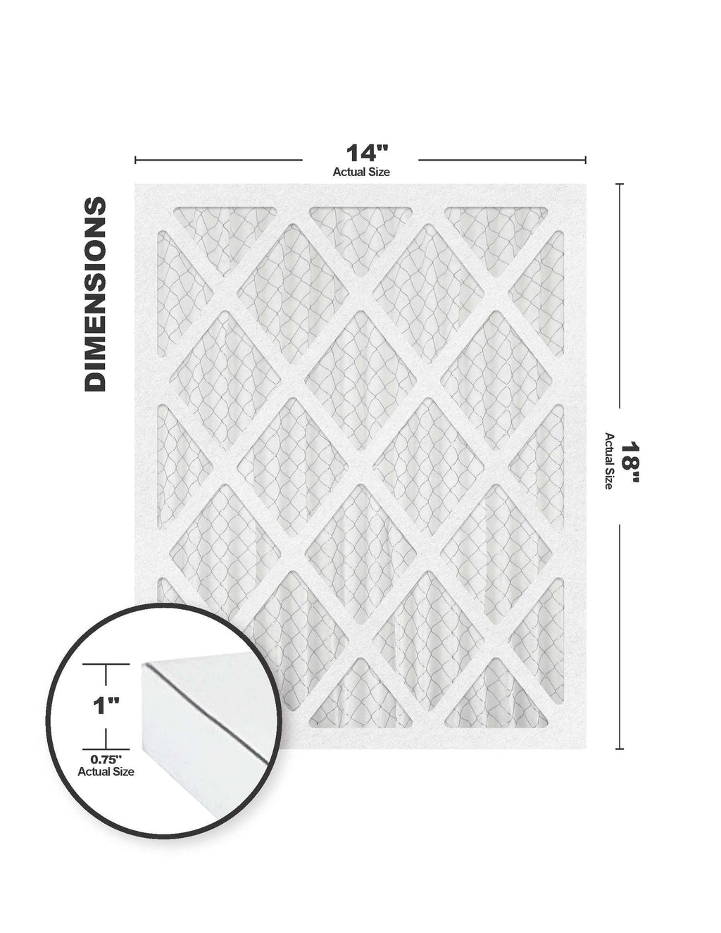 Accumulair Gold 14x18x1 MERV 8 Air Filter (4 Pack)