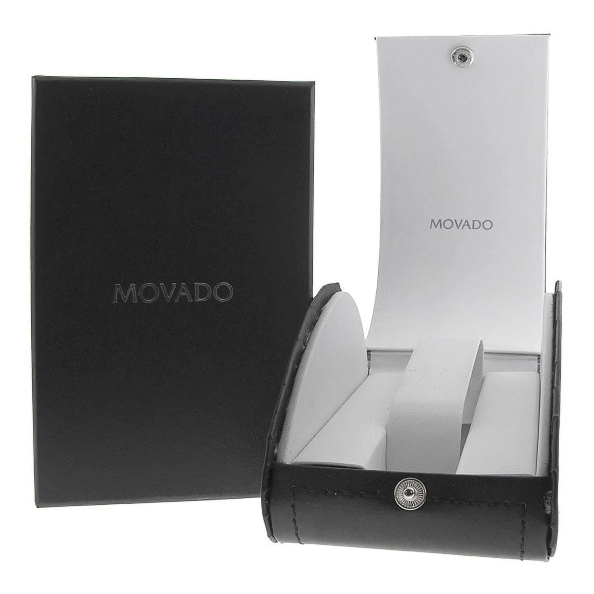 Movado Sapphire Quartz Silver Mirror Dial Ladies Watch 0607547