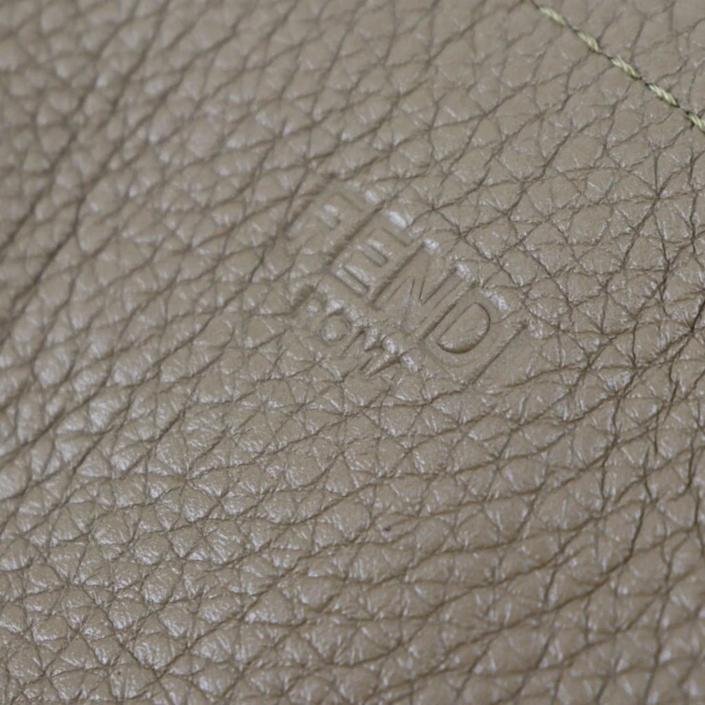 Pre-Owned FENDI Fendi Tote Bag 7VA426 Leather Brown Series Shoulder Coffee Cup Pattern (Like New)