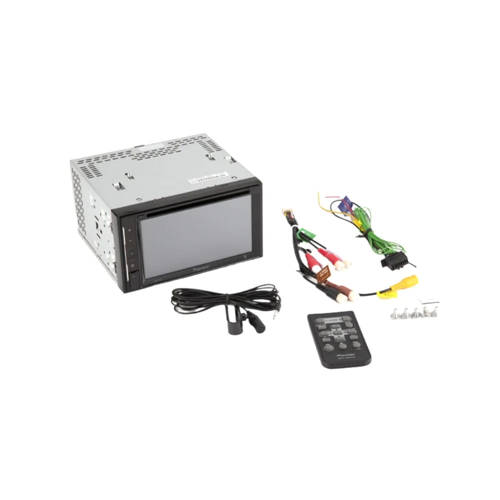 KIT2332 Bundle with Pioneer AVH-241EX Car Stereo & Installation Kit - For 2007 Chevrolet Silverado Classic / Bluetooth Touchscreen, Backup Camera, Double Din Mounting Kit (5Item)