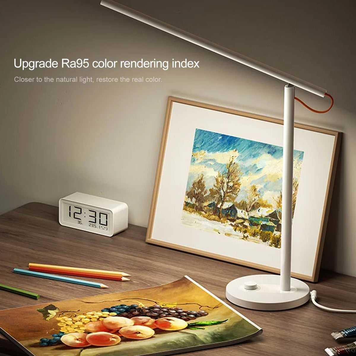 OWSOO Desk Smart Remote Control Dimmable Table Lamps Desklight Support Mobile Phone App Control 4 Mode,Flicker-Free Ra>95