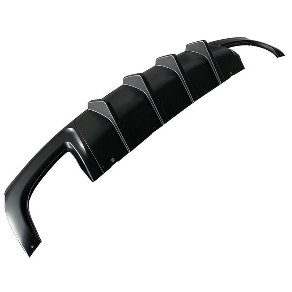 NINTE Rear Diffuser for 2015-2022 Chrysler 300 SRT Back Lip Matte Black Square Exhaust