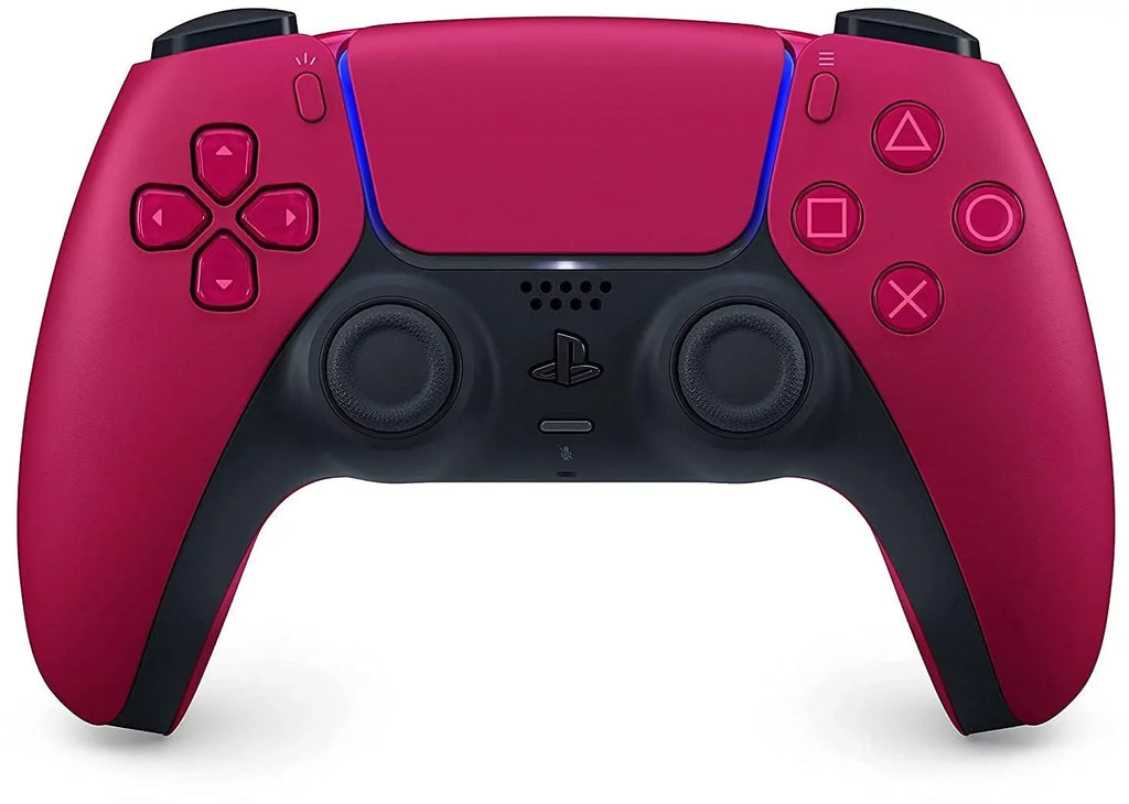 Sony Playstation 5 Disc Version (Sony PS5 Disc) with Cosmic Red Extra Controller, MLB The Show 21 and Microfiber Cleaning Cloth Bundle