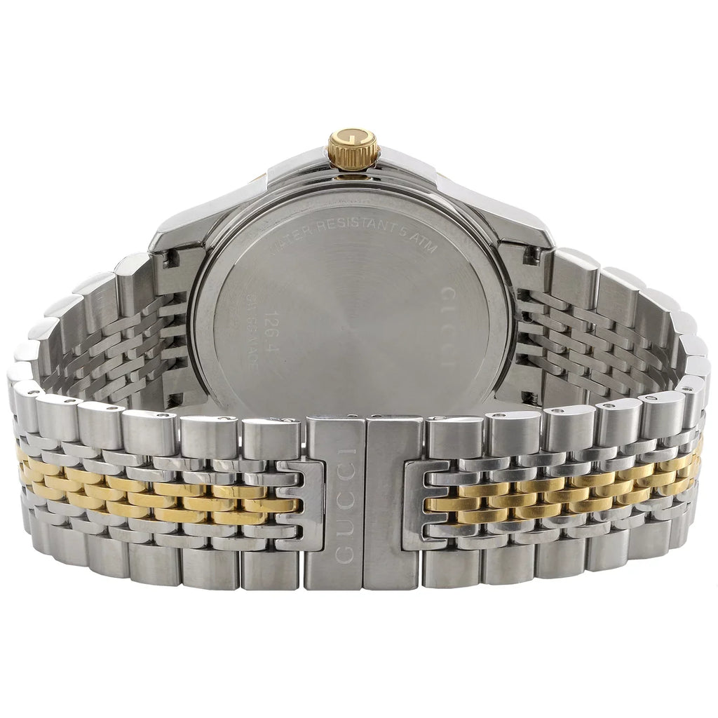 Gucci Ya126409 Diamond Watch G-Timeless 38mm Two Tone Yellow S. Steel PVD 2 CT.