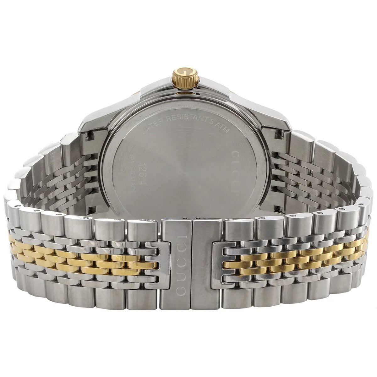Gucci Ya126409 Diamond Watch G-Timeless 38mm Two Tone Yellow S. Steel PVD 2 CT.