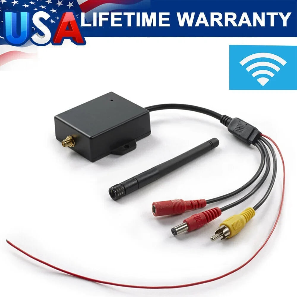 Easy Wireless Car Reversing Camera AV to Wifi Transmitter Module - Stable Signal, 50m Range - Ideal for Rear View Camera