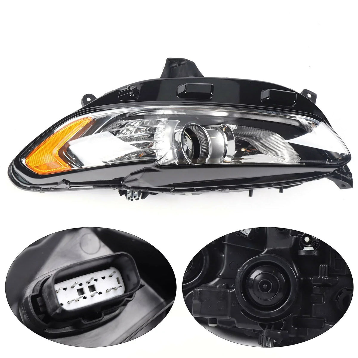 Halogen Headlight Left Driver Side Headlamp Assembly For Ford Fusion 2013-2016 Headlight Light Lamp LH Driver Side