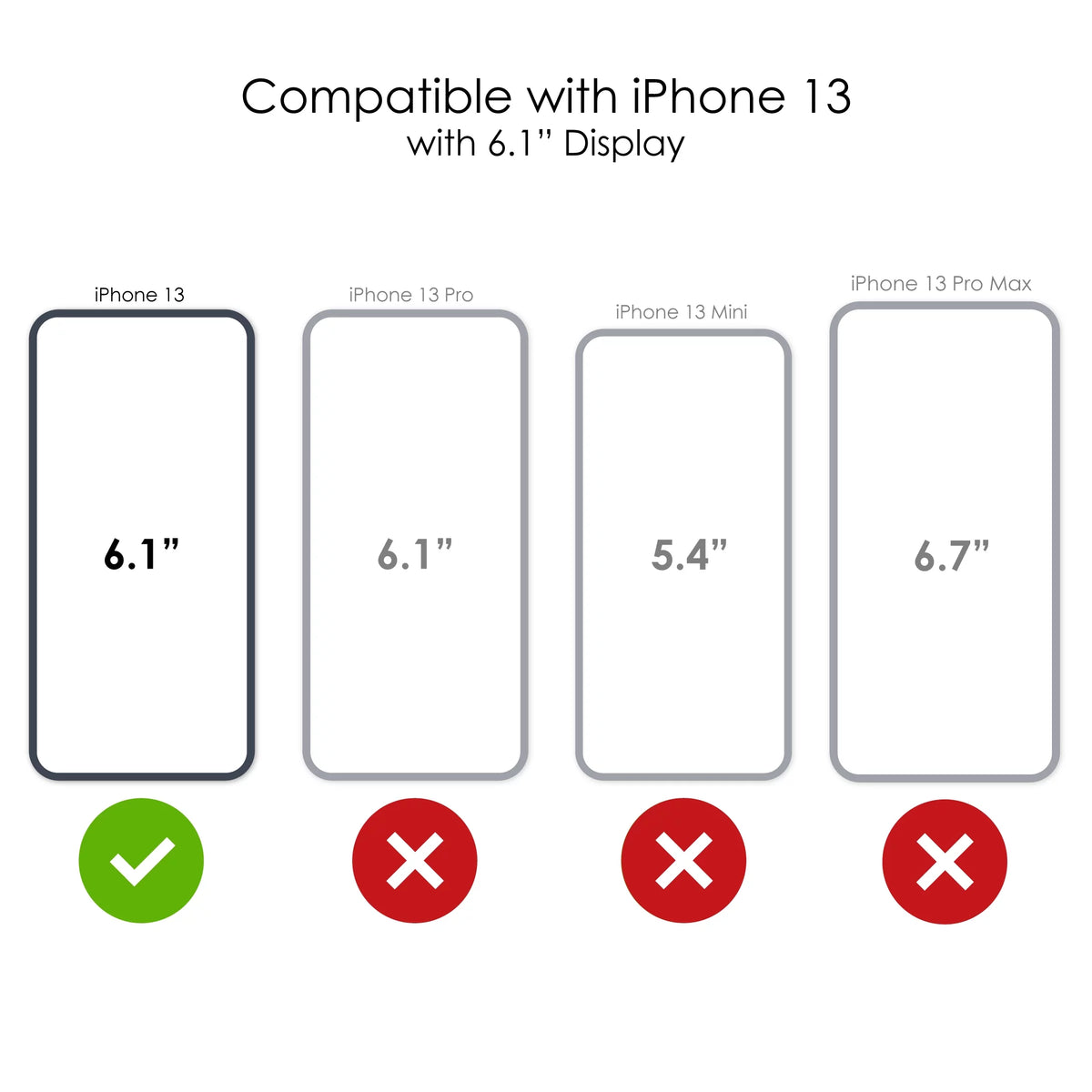 DistinctInk Clear Shockproof Hybrid Case for iPhone 13 (6.1" Screen) - TPU Bumper Acrylic Back Tempered Glass Screen Protector - CEO,000,000 Entrepreneur 3 commo