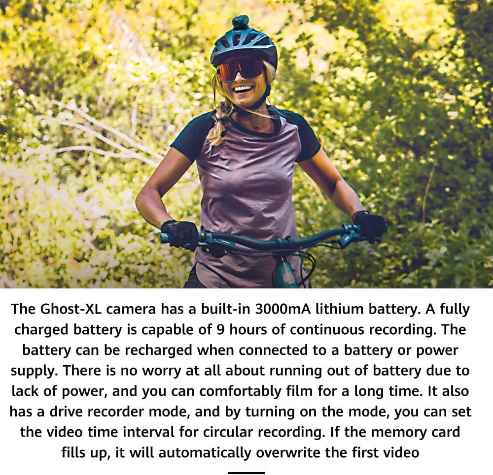Drift Ghost XL Sports Cameras, 9 Hour Battery Life Waterproof Support External Mic