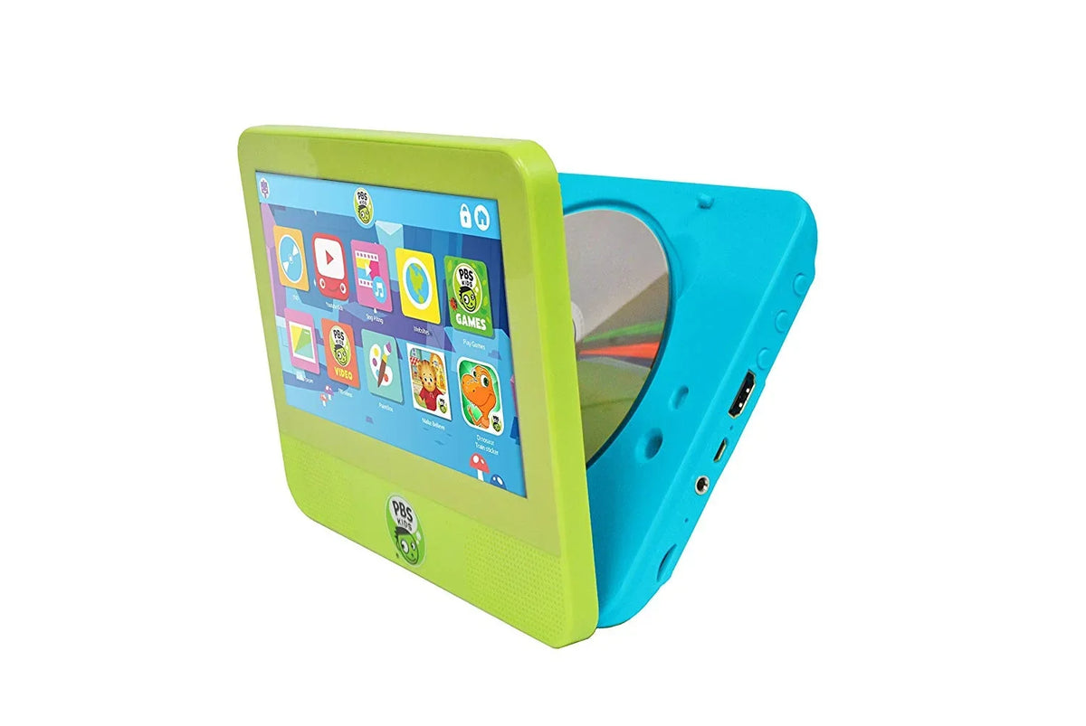 PBS KIDS Playtime Tablet DVD Player Android 7.0 Nougat 7" Kid Safe Tablet DVD Player Ages 2+