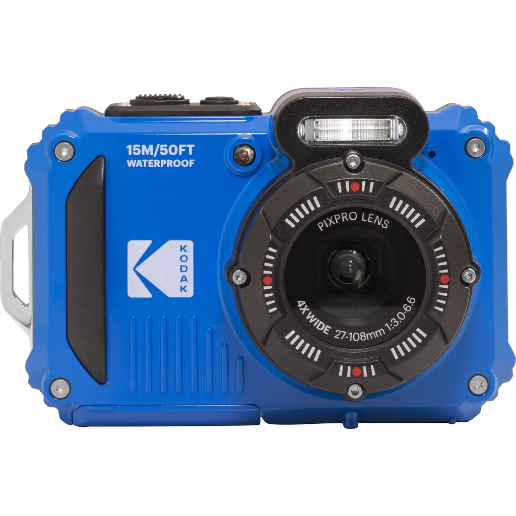Kodak PIXPRO WPZ2 Digital Camera (Blue) + Spider Tripod + Case - 32GB Kit