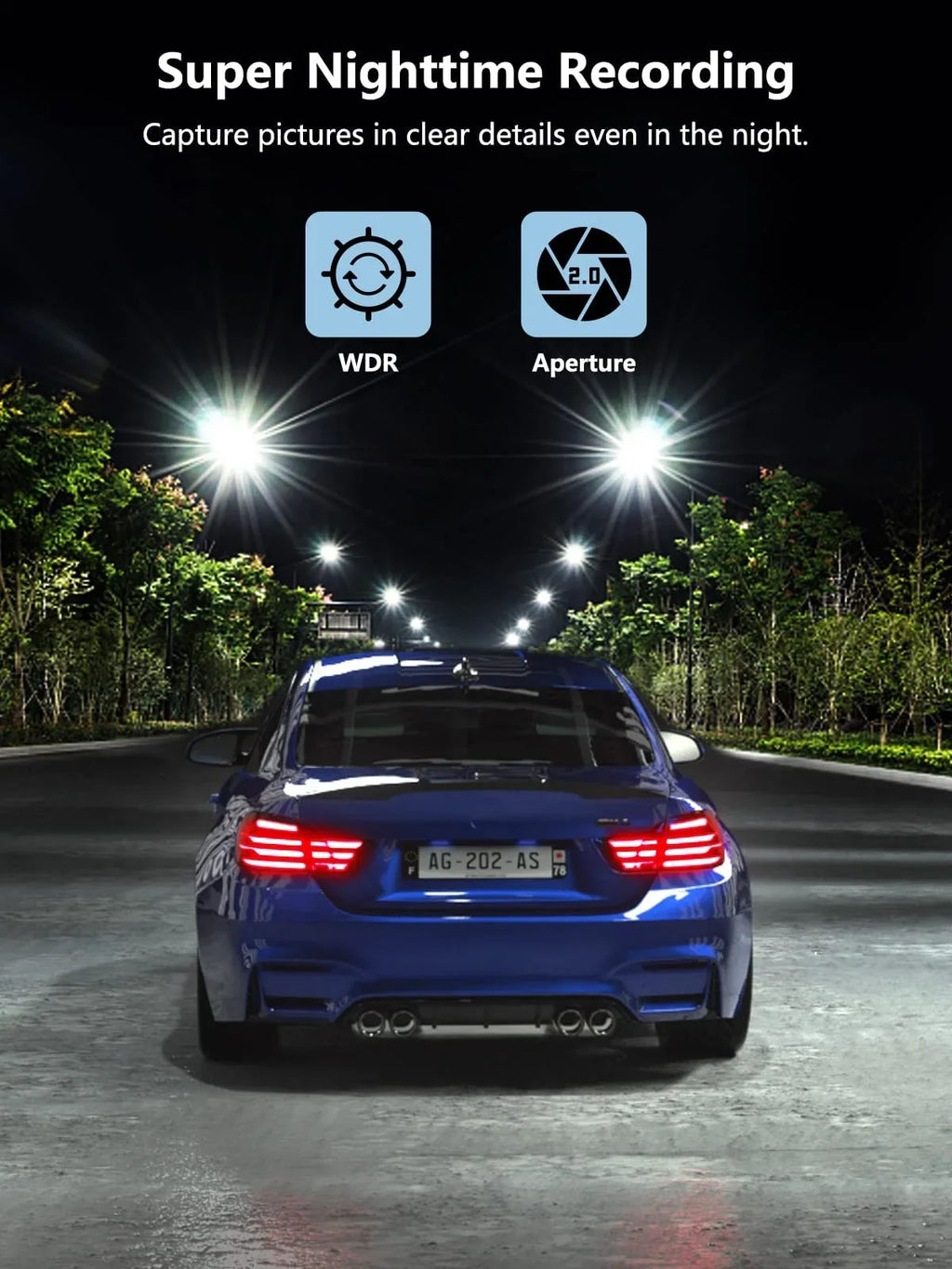 Dash Cam Front and Rear, Mini Dash Cam 1080P Full HD with 32GB SD Card, 2.45 inch IPS Screen, 2 Mounting Ways, Night Vision, WDR, Accident Lock, Loop Recording, Parking Monitor Car,Motorcyle,Balls