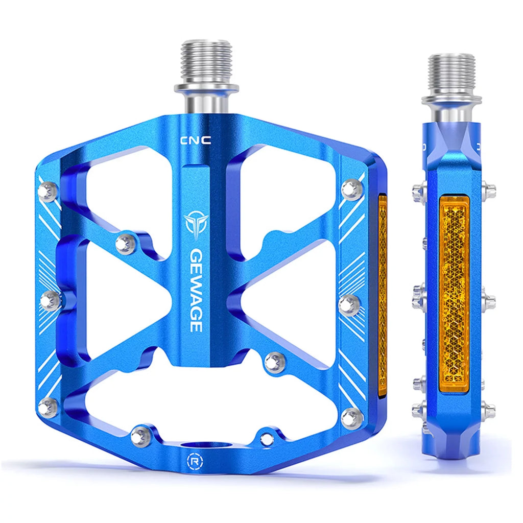 GEWAGE Cycle Peddling components Aluminum Alloy Peddling components with Reflectors Mountain Cycle Peddling components Cycling Peddling components Platform