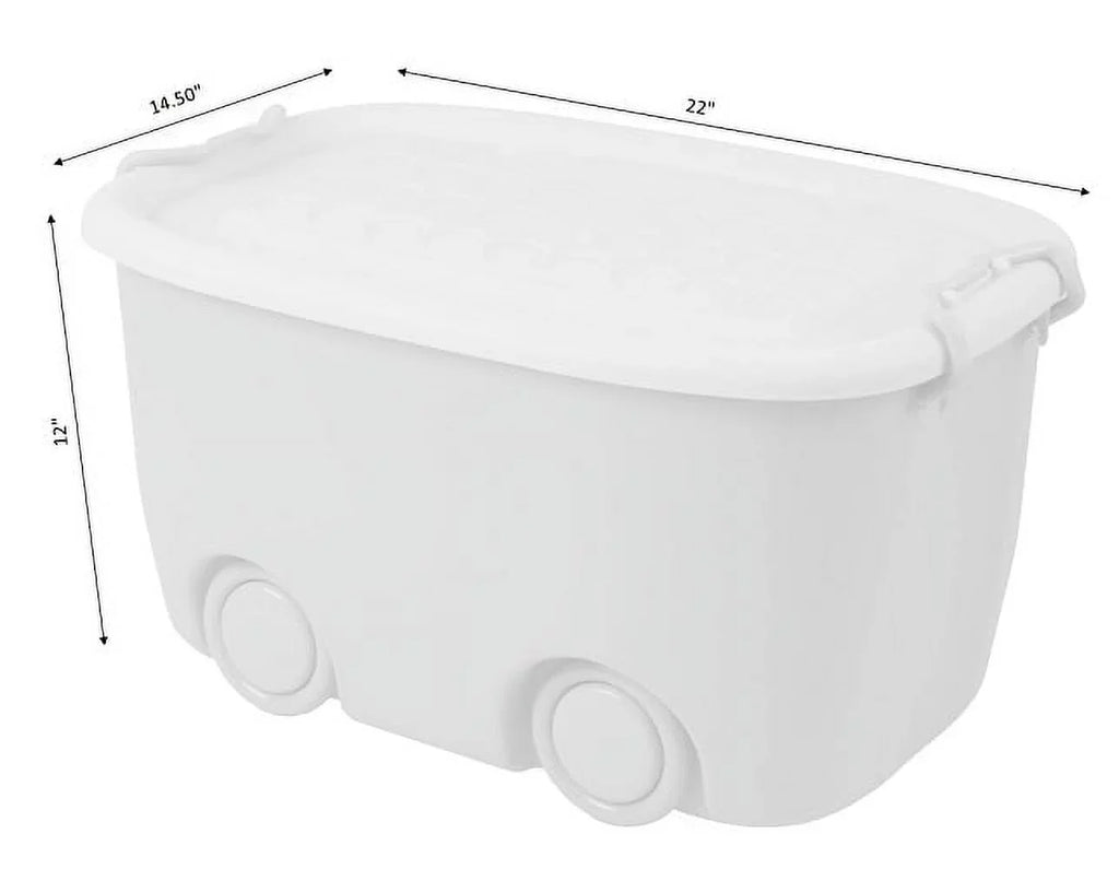 Stackable Toy Storage Box with Rims