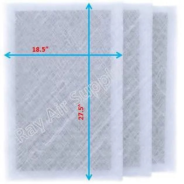 RAYAIR SUPPLY 20x30 Replacement Filter Pads Compatible with Dynamic Air Cleaner 20x30 Refills (3 Pack) WHITE