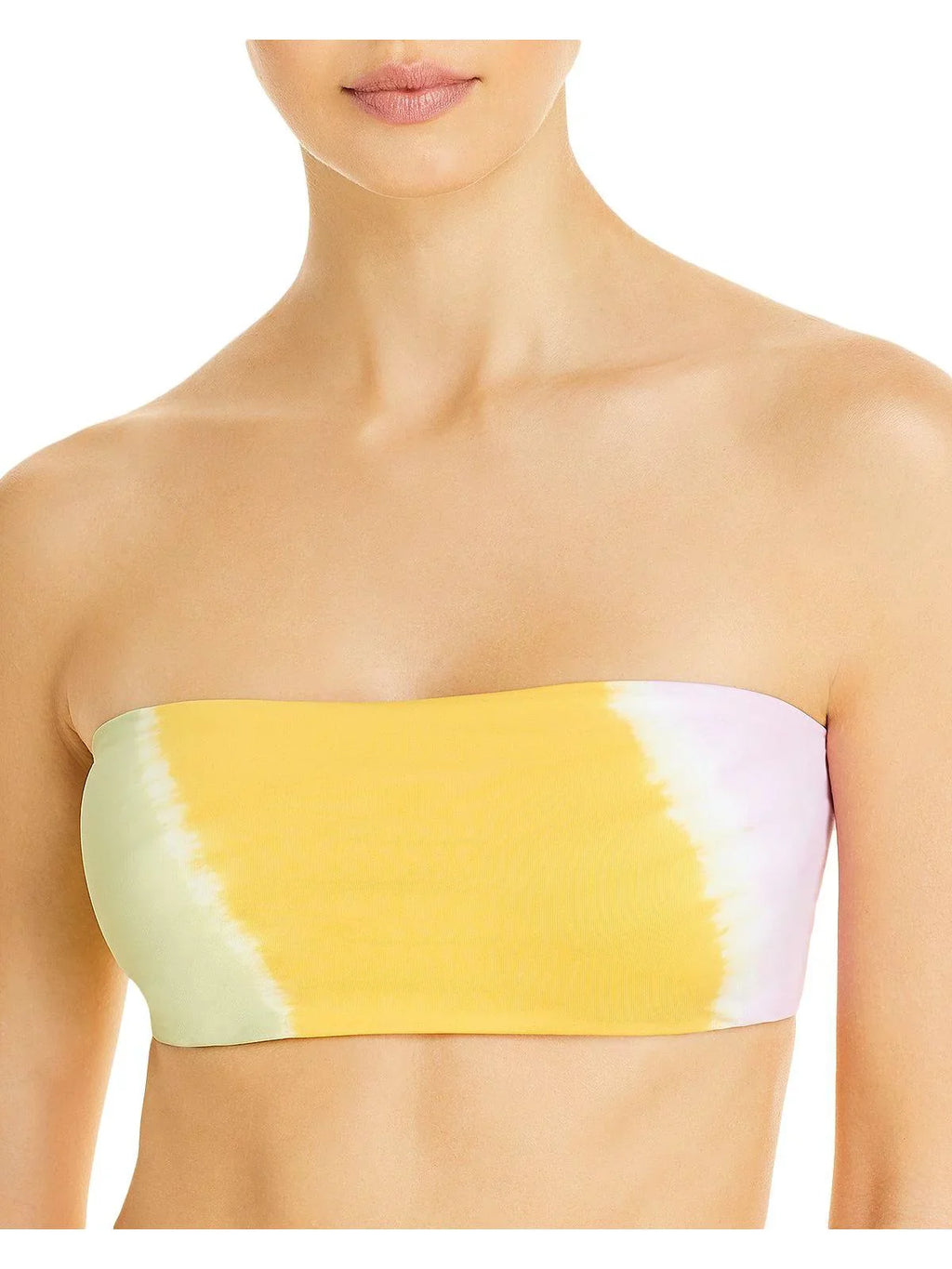 L Space Womens Tie-Die Strappy Bikini Swim Top
