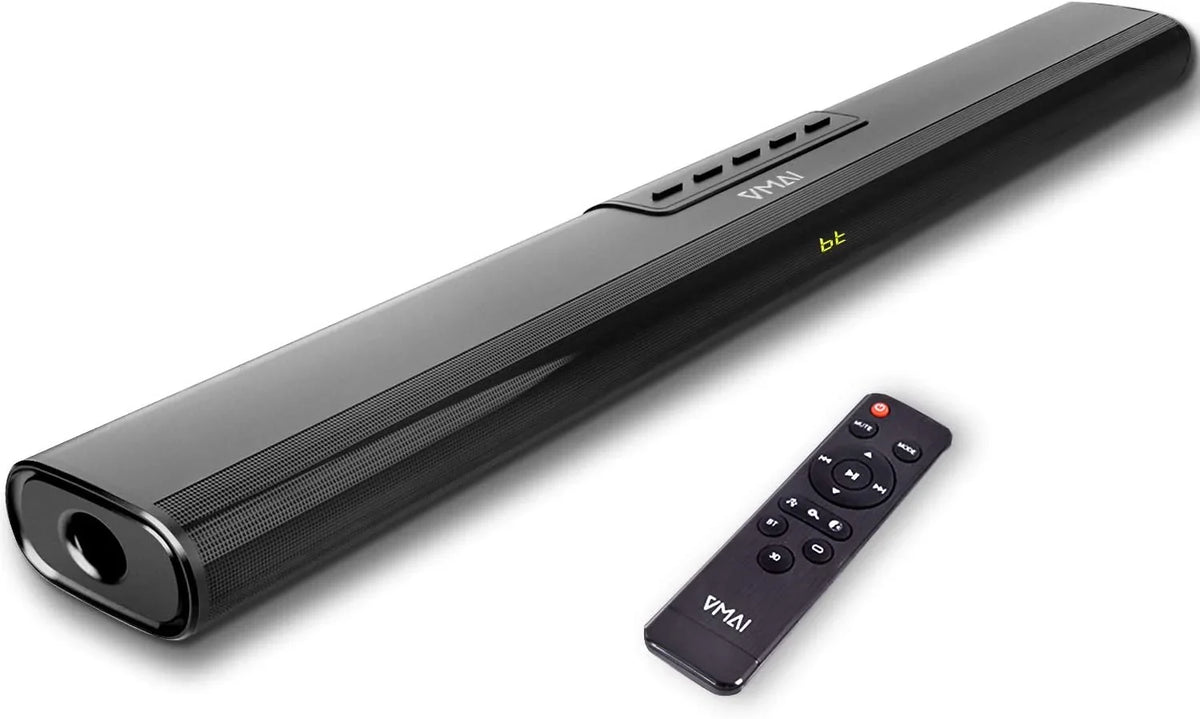 Open Box Vmai S5 2.0Ch Sound Bar for TV, Built-in Subwoofer, Bluetooth 5.0 Speaker -Black