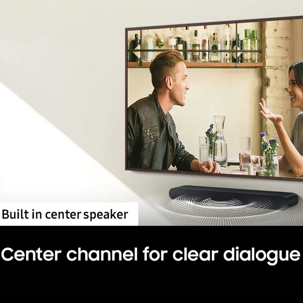 HW-S60B 7.1ch Soundbar with SWA-9200S Wireless Surround Rear Speakers and SWA-W510 Subwoofer (2022)