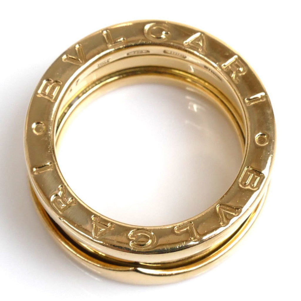 Pre-Owned BVLGARI Bvlgari K18YG Yellow Gold B-ZERO1 Three-Band Ring, Size 6.5, 47, 7.7g, Women's (Good)