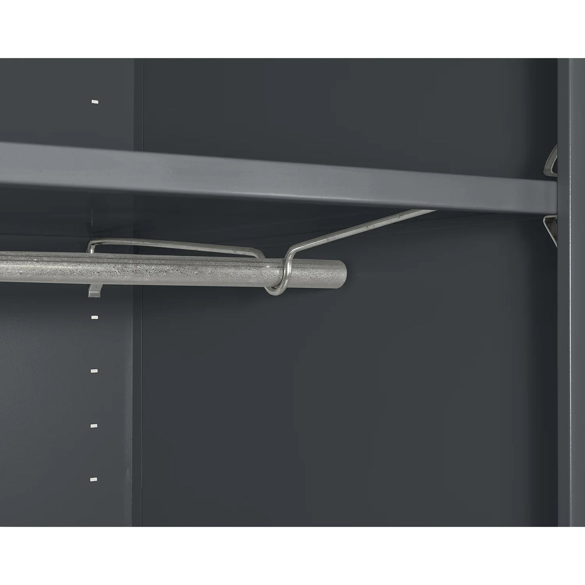 Elite Series Wardrobe Cabinet with Adjustable Shelf, 36"W x 24"D x 72"H, Charcoal