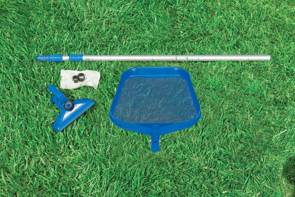 Intex Metal Frame Swimming Pool with Filter Pump and Pool Cleaning Kit (2 Pack)