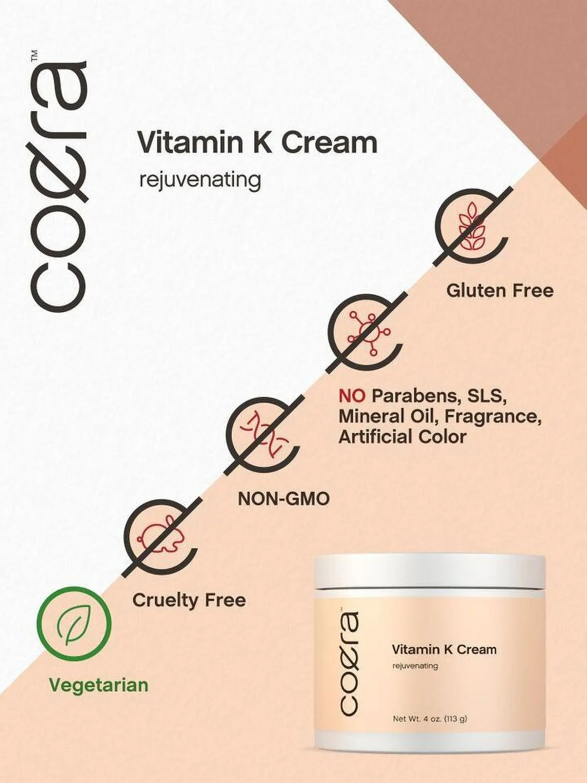 Vitamin K Cream | 4 oz | Premium Formula for Bruises - 4 oz