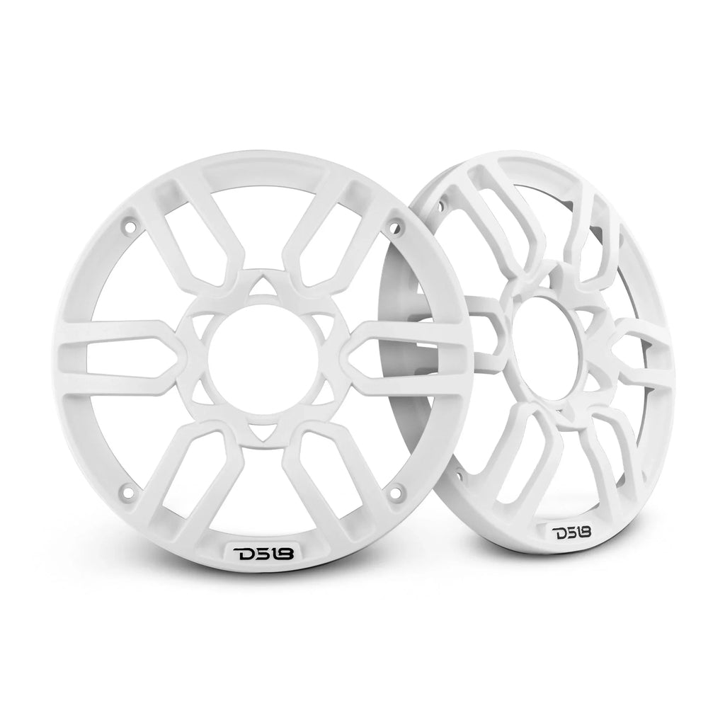 DS18 PRO Universal 6.5 " Inch Plastic Speaker Grill Covers White (Set of 2)