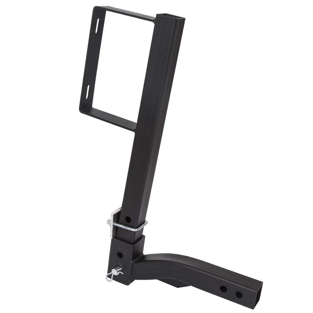 KOJEM Universal Trailer Hitch Spare Tire Carrier Fits All 2" Receivers RV Truck Car Tire Rack 24" High Hitch Spare Tire Mount