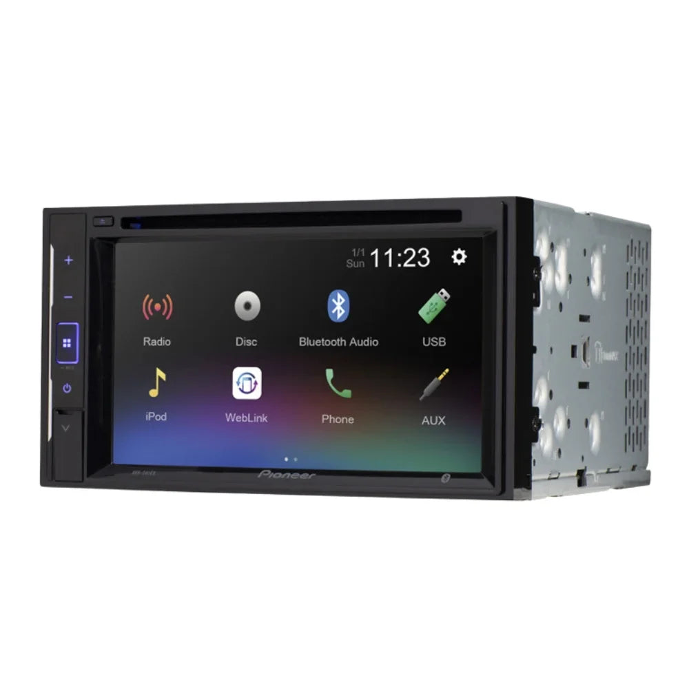 KIT4691 Bundle for 2008-2016 Chrysler Town & Country W/ Pioneer AVH-241EX Double DIN Car Stereo with Bluetooth/Backup Camera/Install Kit/in-Dash DVD/CD AM/FM 6.2" Touchscreen Digital Media Receiver