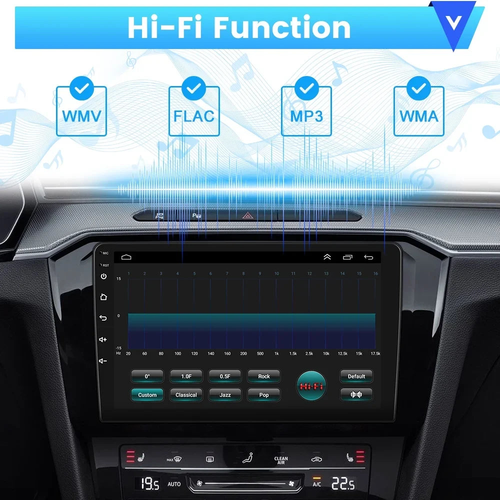 Podofo 2+64G Android 13 for Ford F-150 2009-2012 Low Configuration Wireless Carplay Android Auto Mirror Link 9'' Touchscreen Car Stereo Radio WIFI GPS FM Bluetooth Hifi, AHD Backup Camera