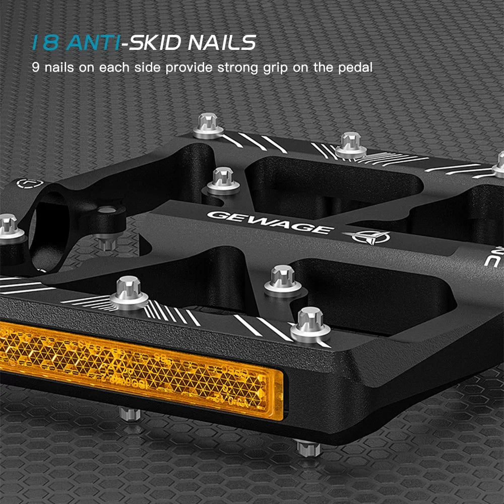 GEWAGE Cycle Peddling components Aluminum Alloy Peddling components with Reflectors Mountain Cycle Peddling components Cycling Peddling components Platform