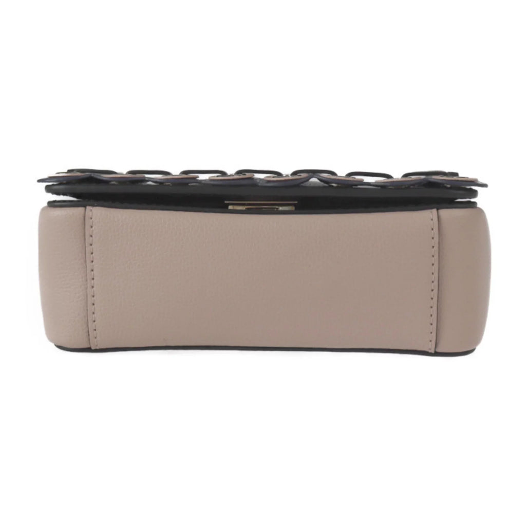 Pre-Owned Kate Spade Maisy Patternson drive grommet handbag WKRU5899 leather black pink beige gold hardware 2WAY shoulder bag punching (Good)