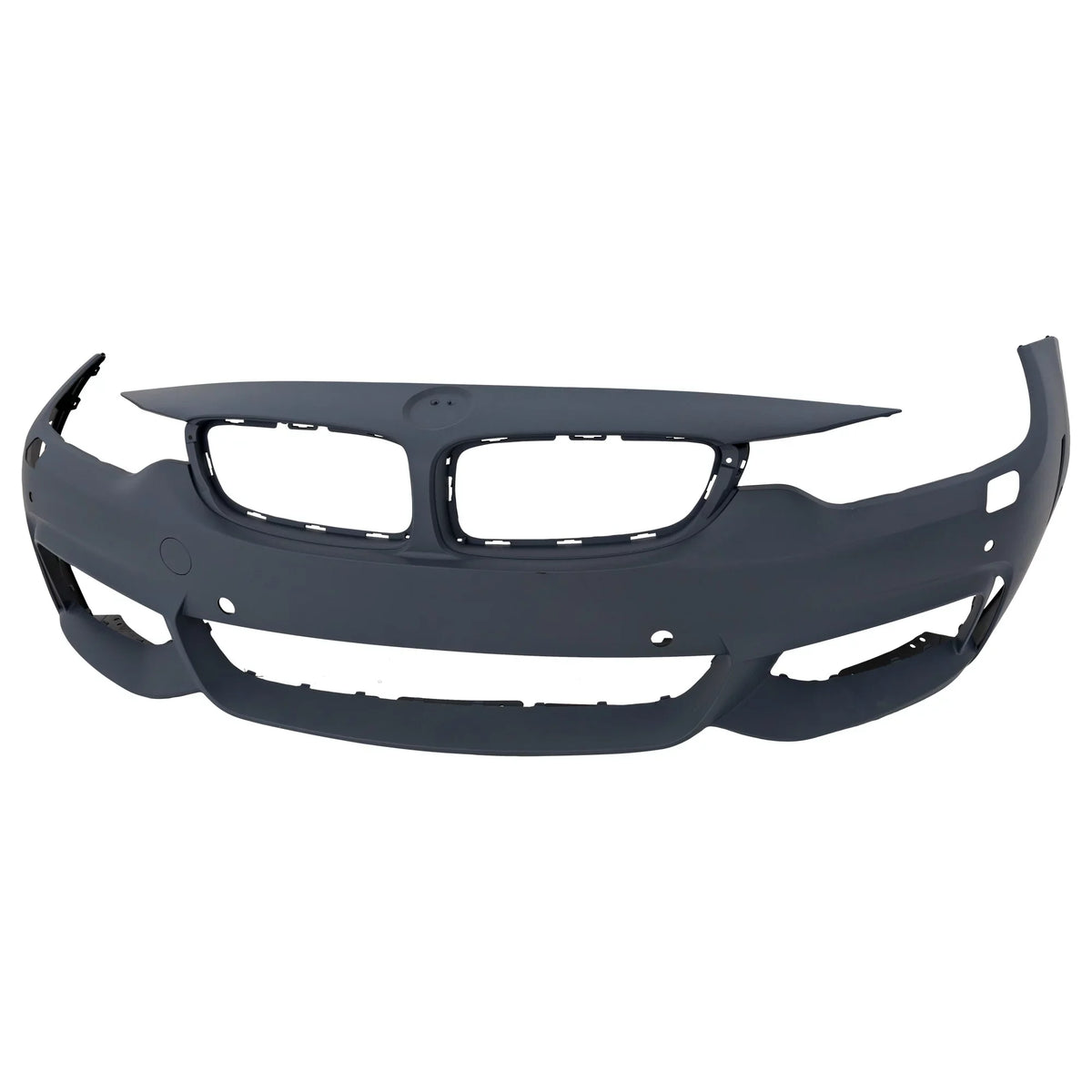 Front BUMPER COVER Compatible For BMW 4-SERIES 2014-2018 Primed with M Sport Line with HLW PDC Sensor Holes/Cam Conv/Coupe/HB- CAPA