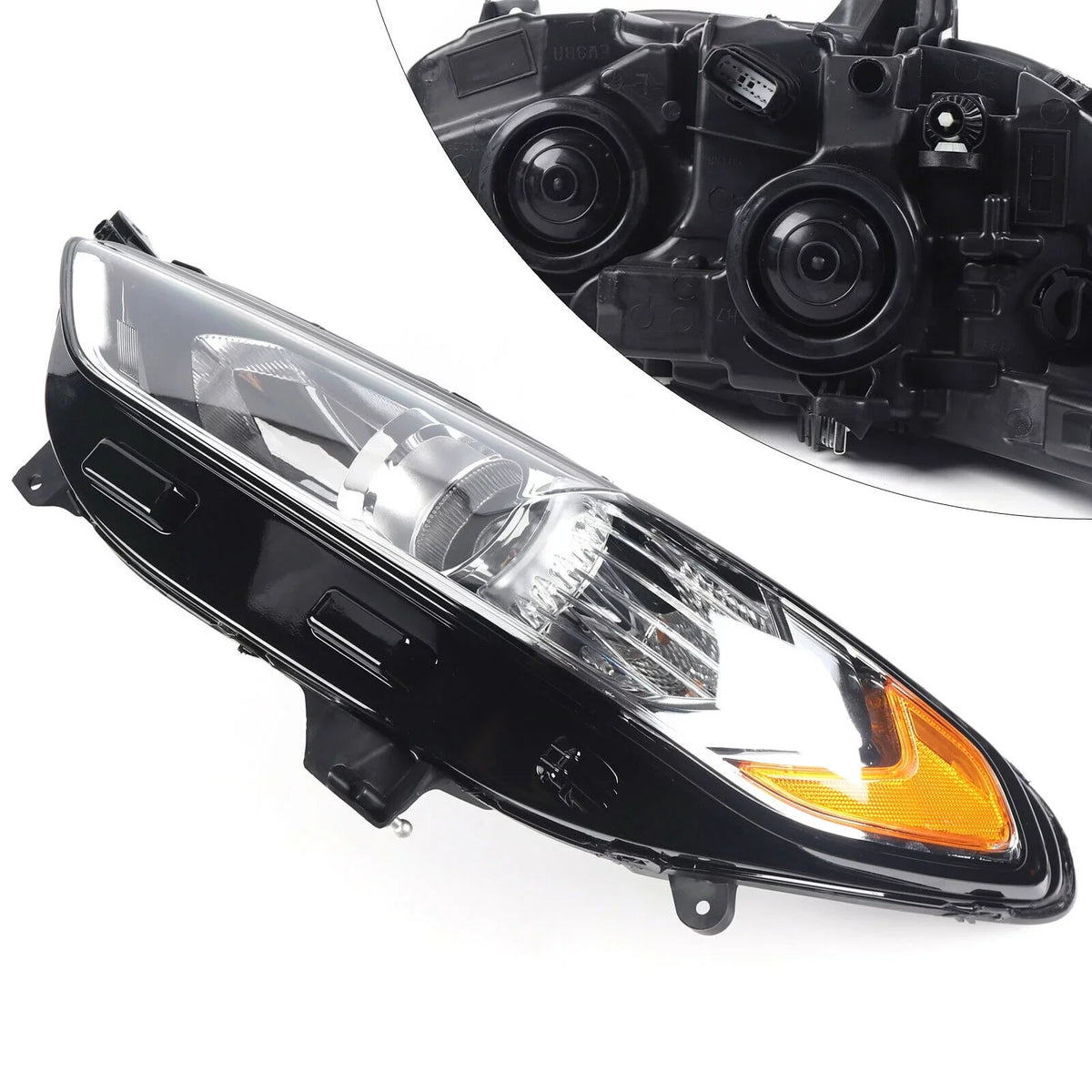 Halogen Headlight Left Driver Side Headlamp Assembly For Ford Fusion 2013-2016 Headlight Light Lamp LH Driver Side