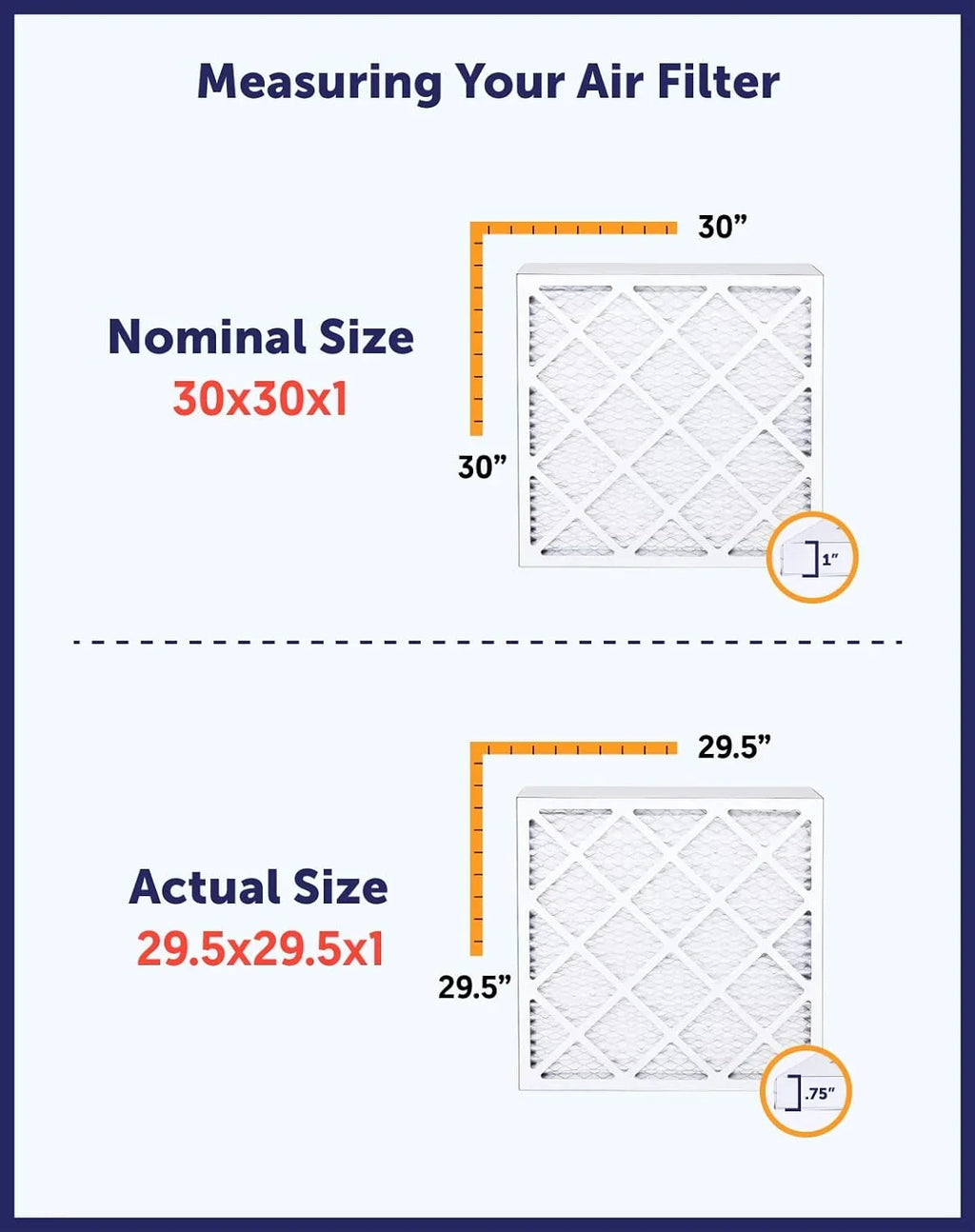 Filter King 23x58.5x1 Air Filter | 4-PACK | MERV 8 HVAC Pleated A/C Furnace Filters | MADE IN USA | Actual Size: 23 x 58.5 x .75"