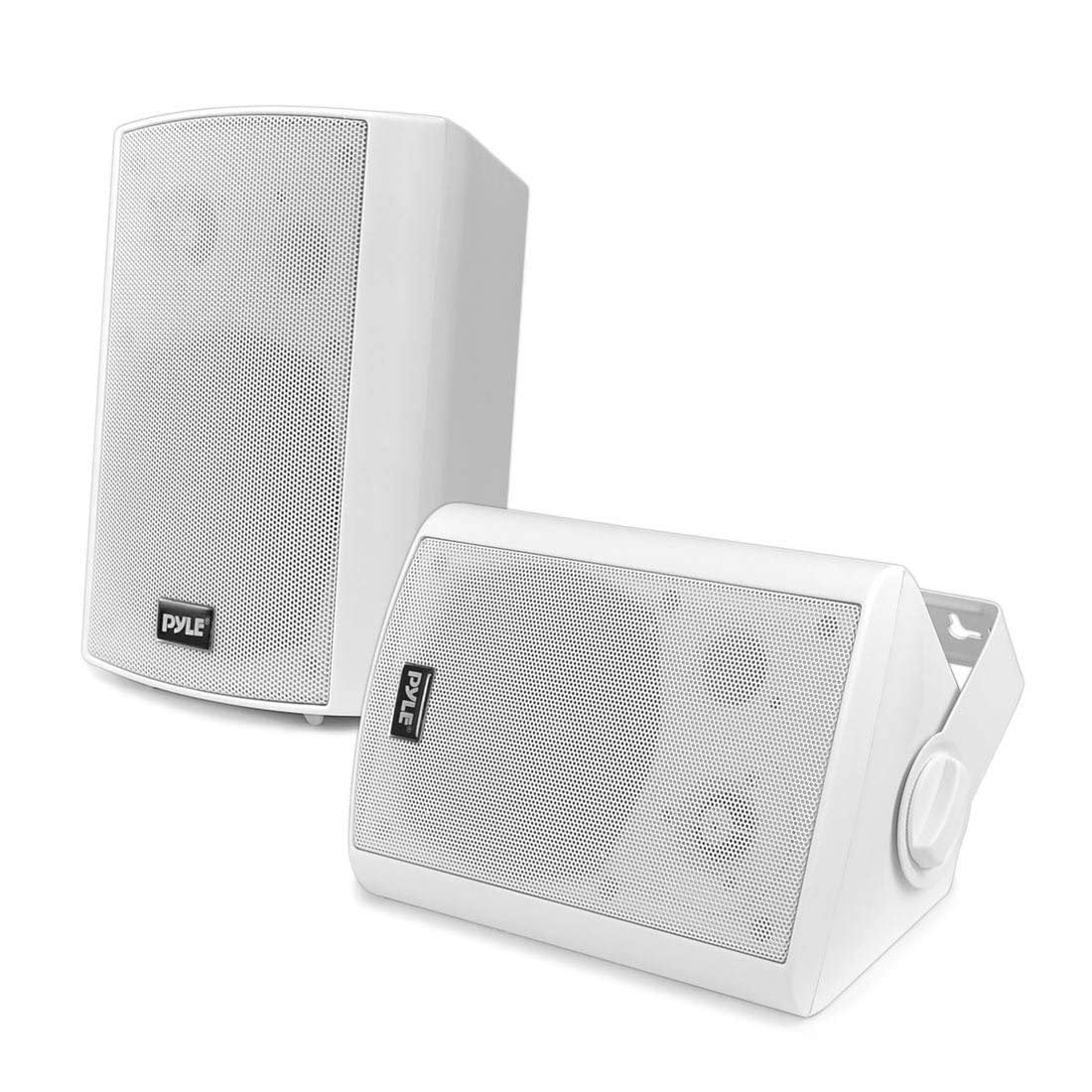 Pyle Wall Mount Waterproof & Bluetooth Speakers, 5.25'' Indoor/Outdoor Speaker System - White