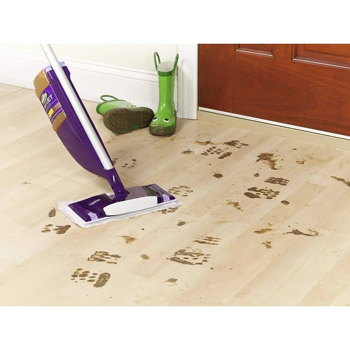 Swiffer WetJet Multi-Purpose Floor Cleaner Solution Refill Open Window Fresh Scent 1.25L, Pack of 6
