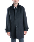 London Fog Men's Clark Classic-Fit Overcoat, Gray, 38S