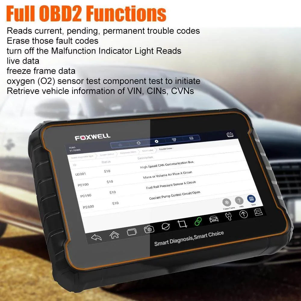 FOXWELL GT60 Advanced Automotive Diagnostic Tool Car Scanner All System Check, 24 Reset Services OBDII Code Reader Full OBD Functions OBD2 Scanner Auto Scan Tool EOBD OBD Automotive Analyzer