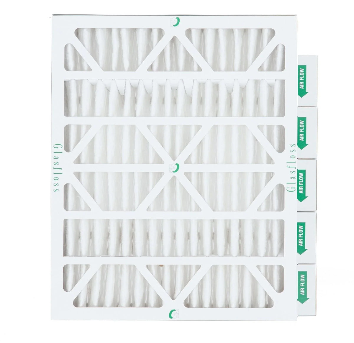 6 Pack of 18x24x4 MERV 10 Pleated 4" Inch Air Filters by Glasfloss. Actual Size: 17-1/2 x 23-1/2 x 3-3/4