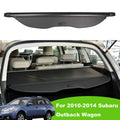 Fit 2010-2014 Subaru Outback Retractable Cargo Cover for 2010 2011 2012 2013 2014 Subaru Outback Manual Tailgate Wagon Accessory Rear Trunk Privacy Shield Shade, Black
