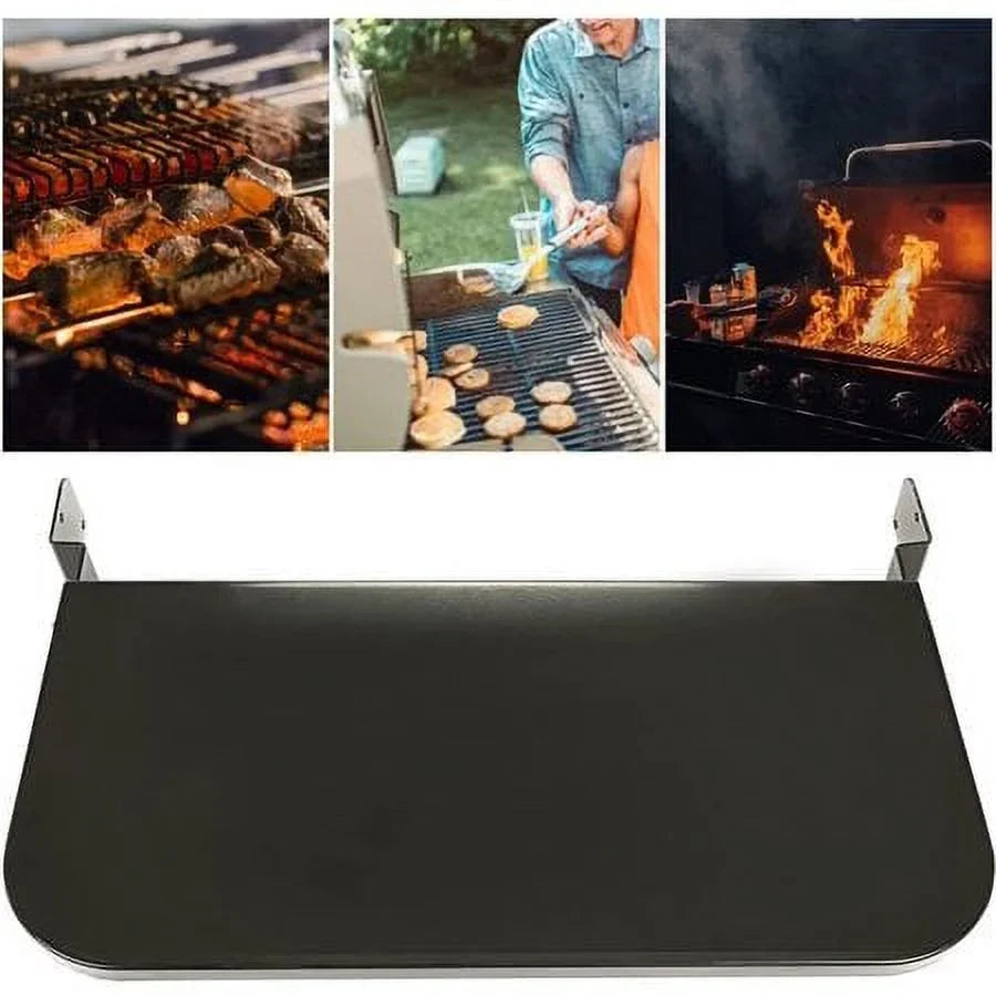 Kojem Folding Shelf for All 24" Camp Chef Grills Pellet Grille Front Shelf Powder Coated Steel Replaces PGFS24 Black
