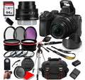 Nikon Z50 Mirrorless Camera with 16-50mm Lens + Case + 64GB Memory(26pc)