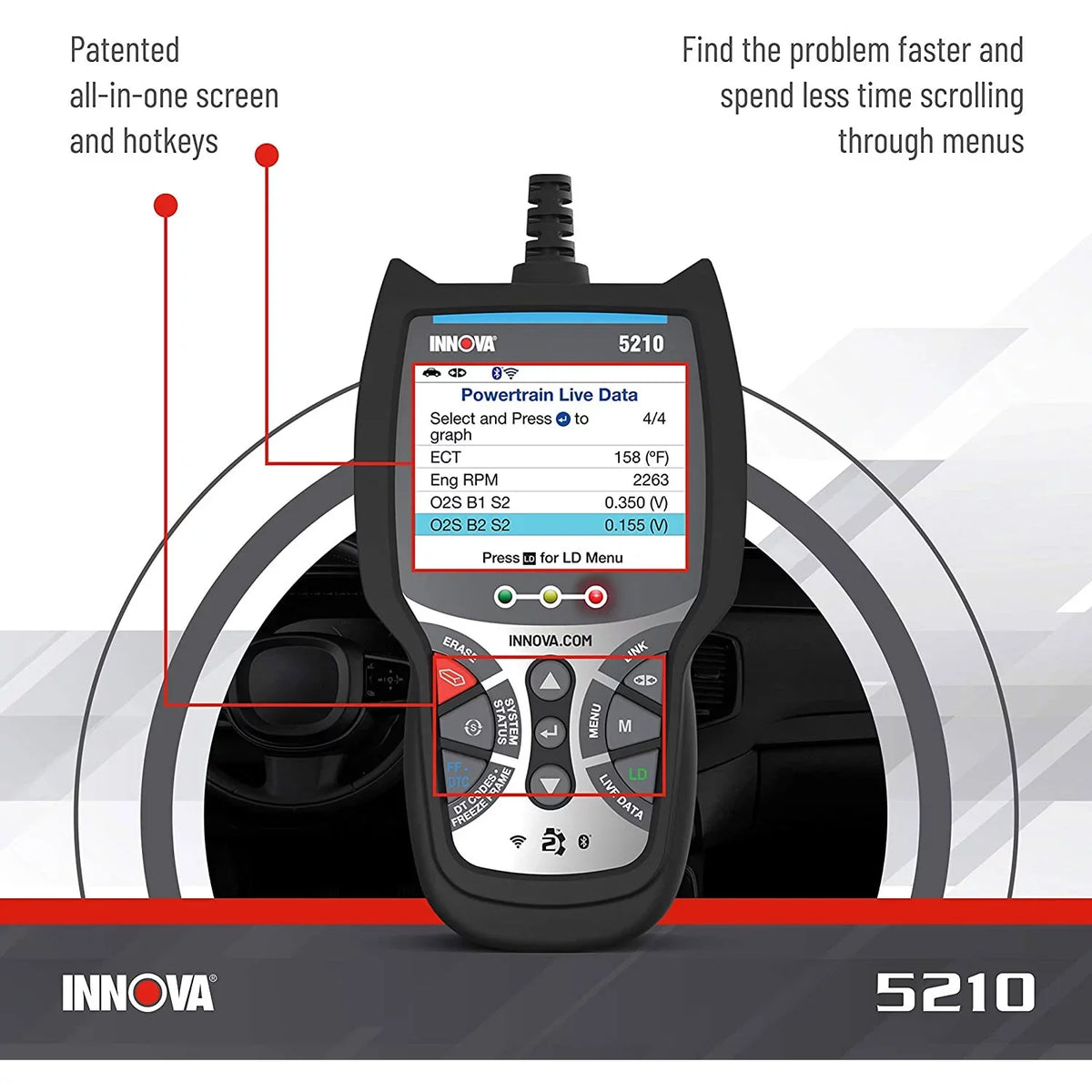 INNOVA 5210 CarScan Advisor Bluetooth Code Reader Automotive Diagnostic Tool